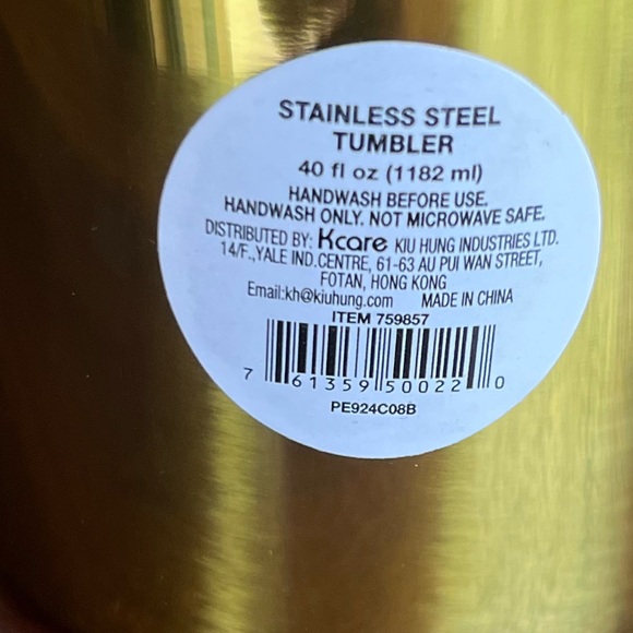 Peanuts Woodstock Snoopy NEW Gold Tumbler Cup - Picture 4 of 5